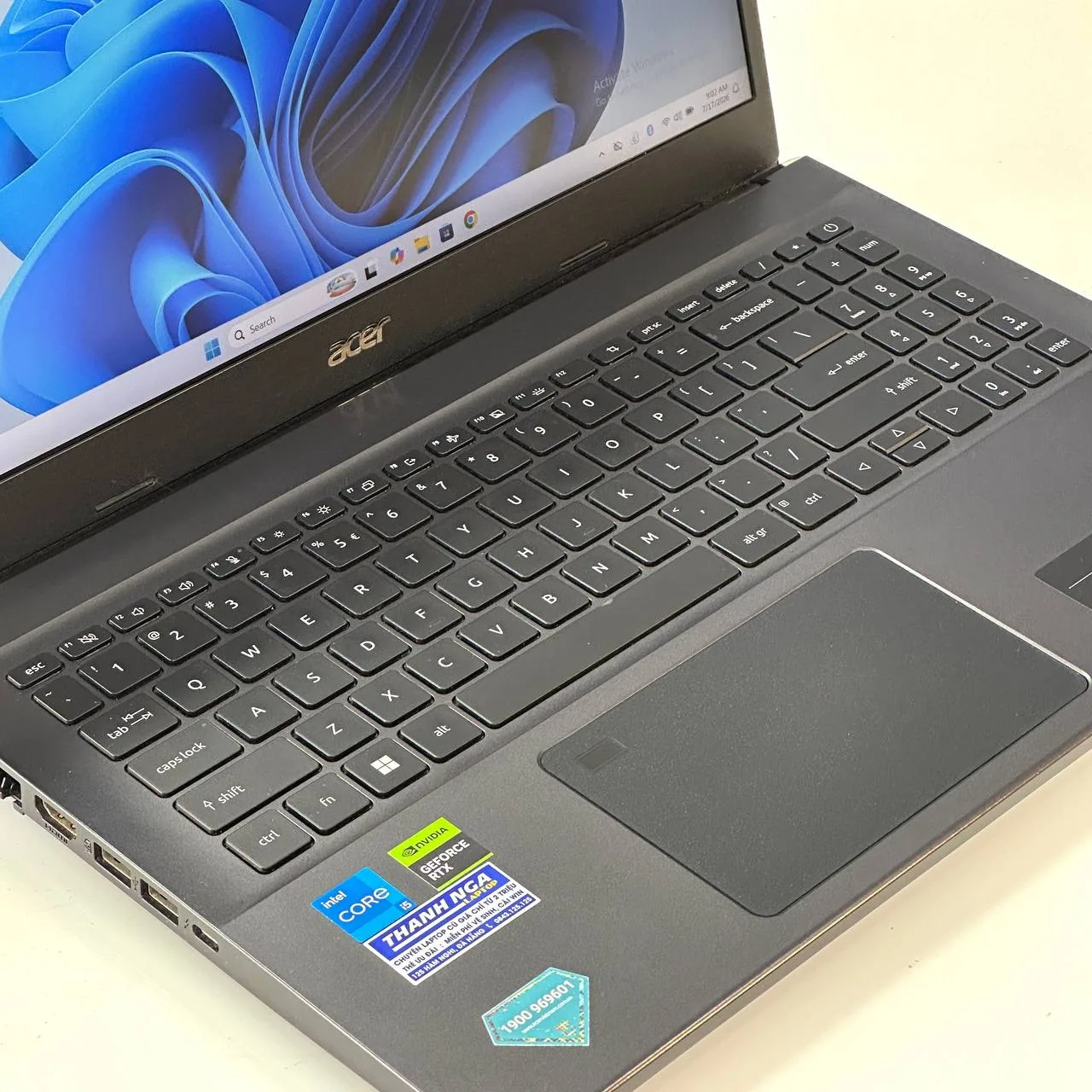 Laptop Acer aspire 7 715-76g/ i5-12450H / ram 8gb / ssd 512gb / 15.6 FHD 144hz / RTX 2050